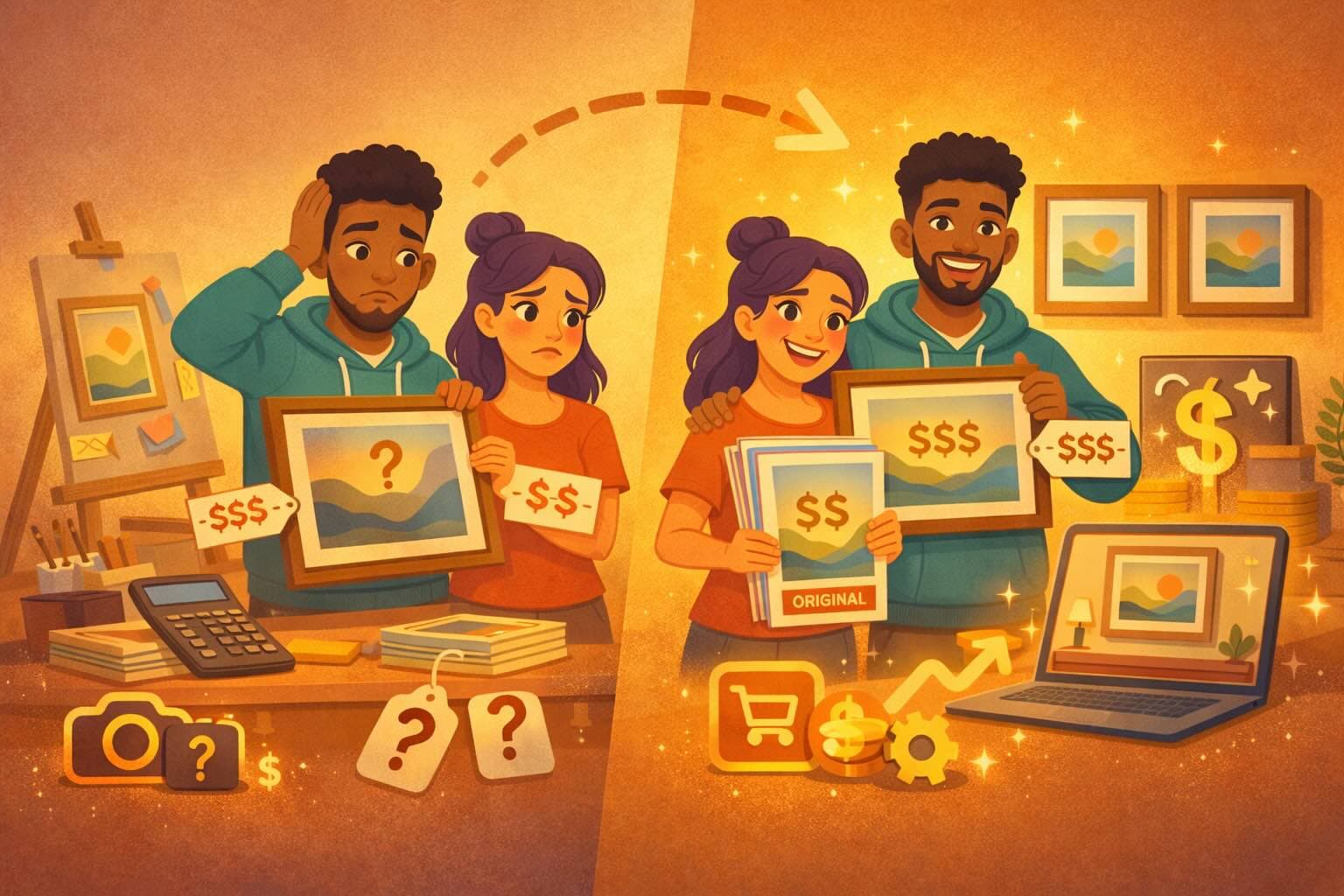 How to price art prints and originals so people actually buy