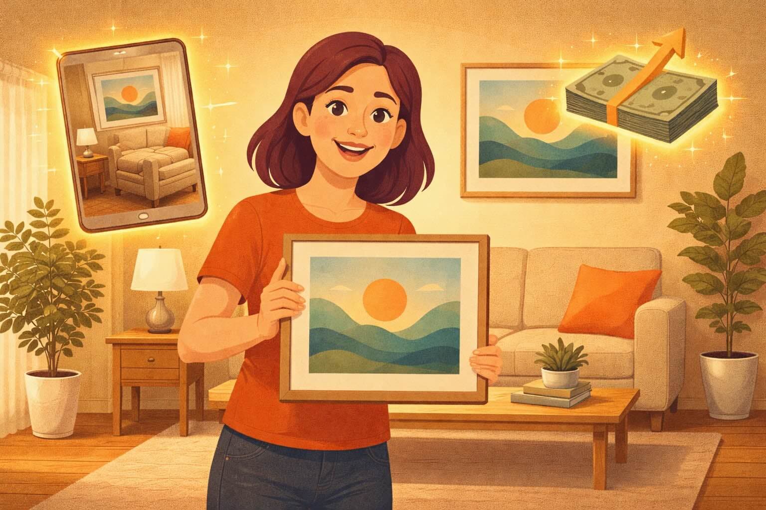 How to Show Artwork in Realistic Rooms to Increase Print Sales by 240%