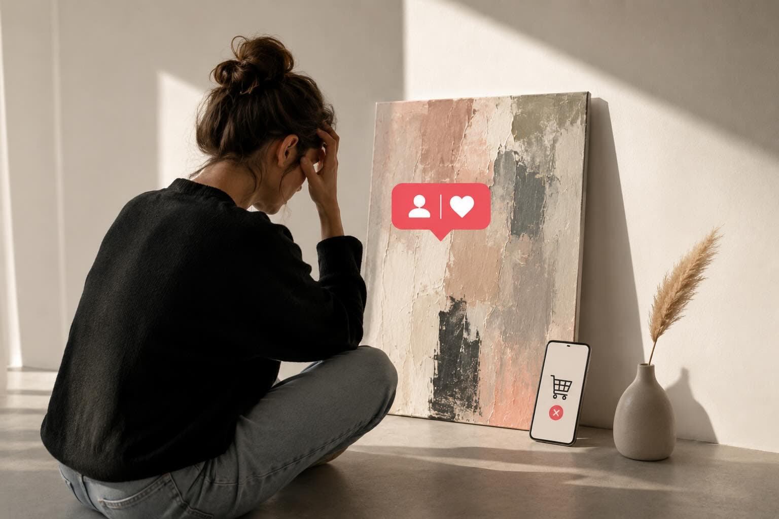 Instagram followers but no art sales in 2026 what to fix
