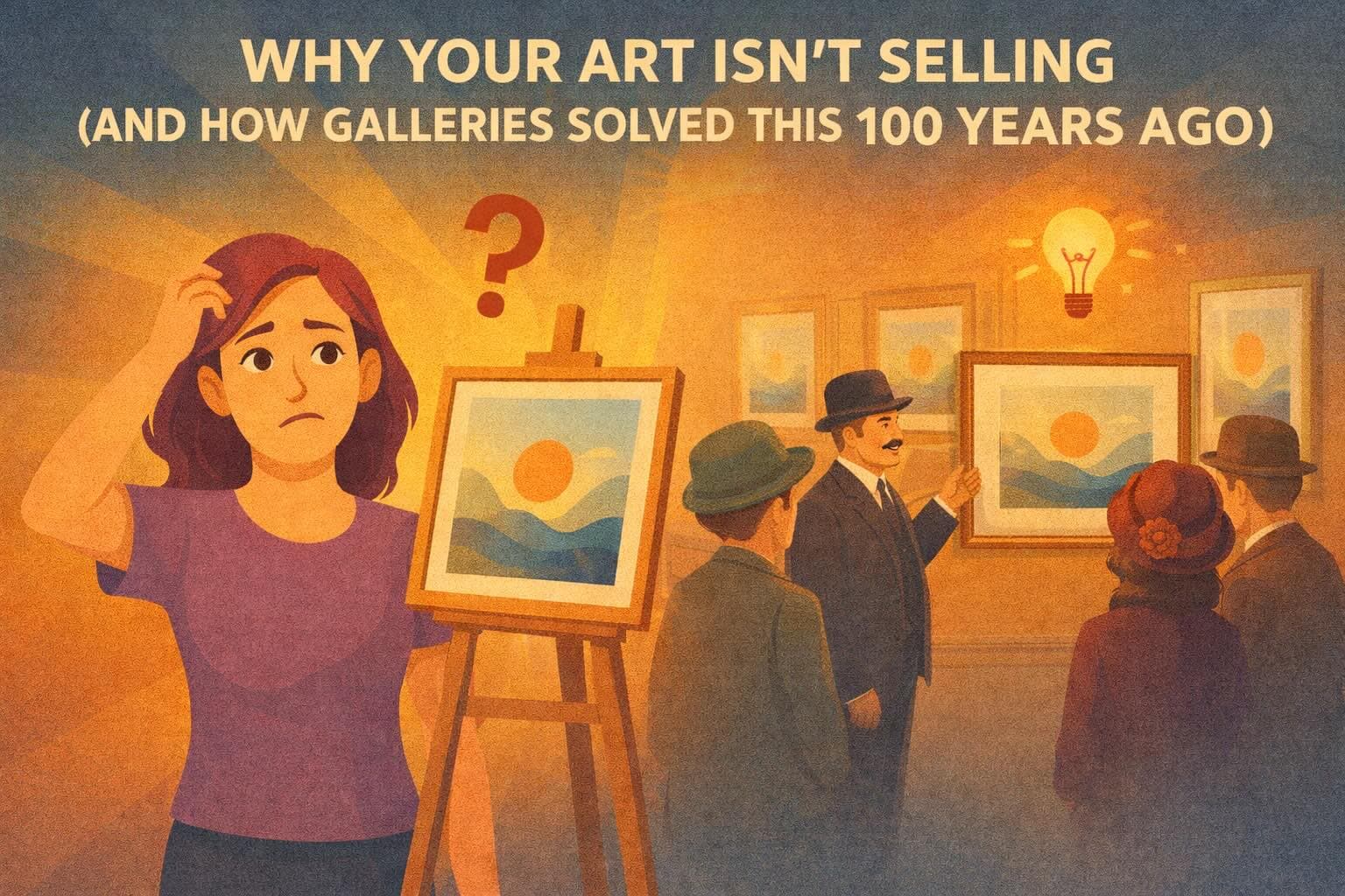 Why Your Art Isn't Selling (And How Galleries Solved This 100 Years Ago)
