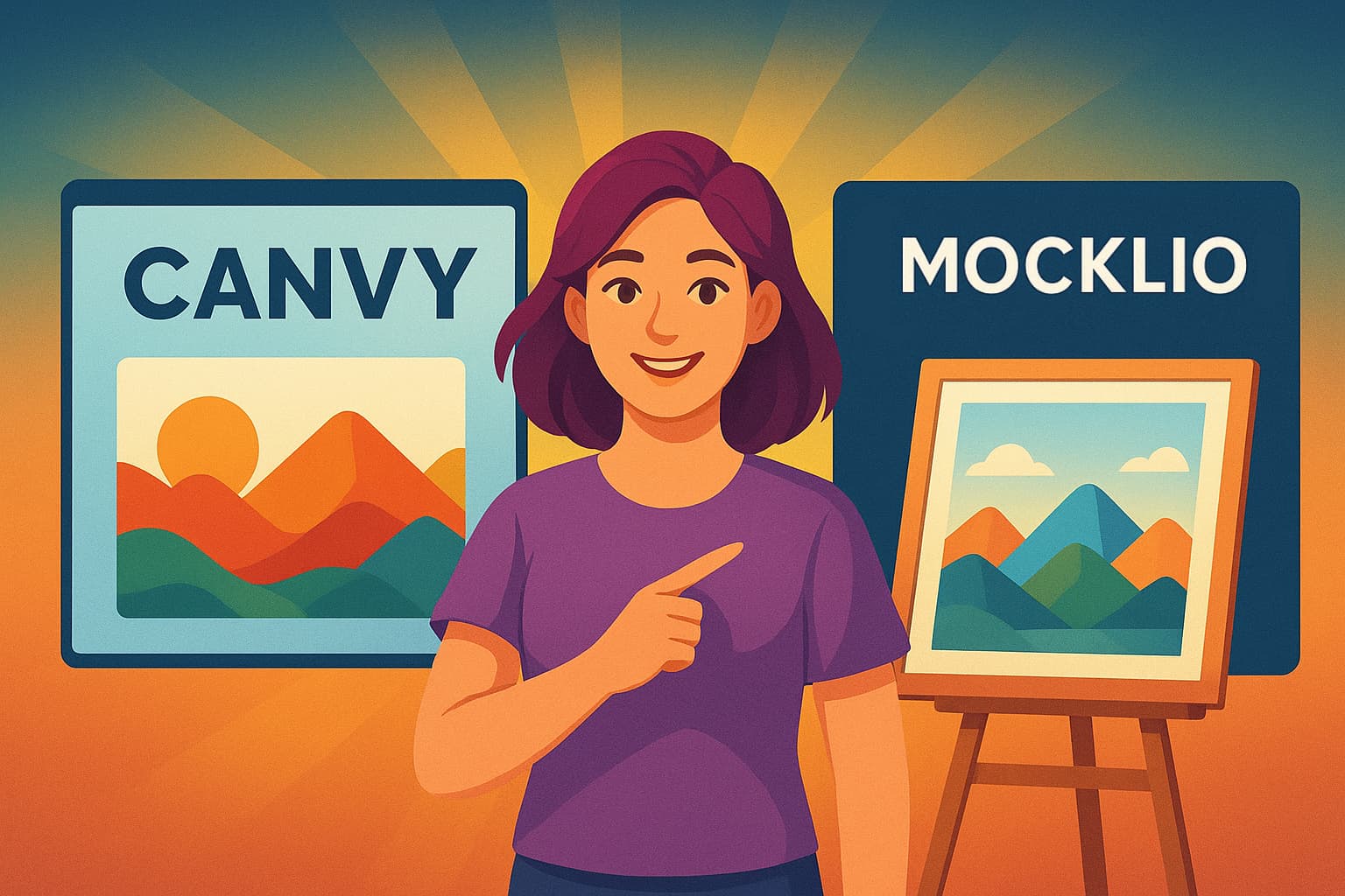 Canvy vs MOCKLIO comparison guide for art mockup tools