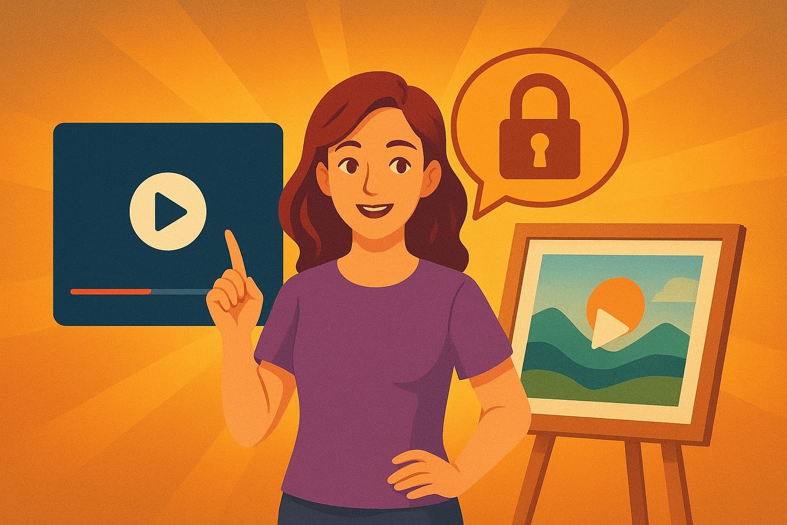 Minimalist video recording setup with backdrop for creating art videos