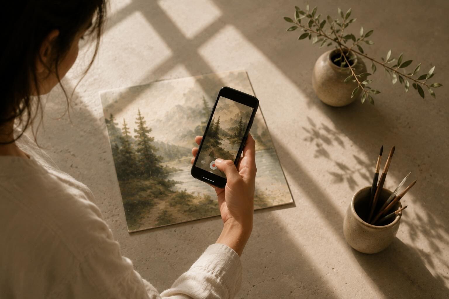 Instagram Reels for artists: cinematic room mockup art reel