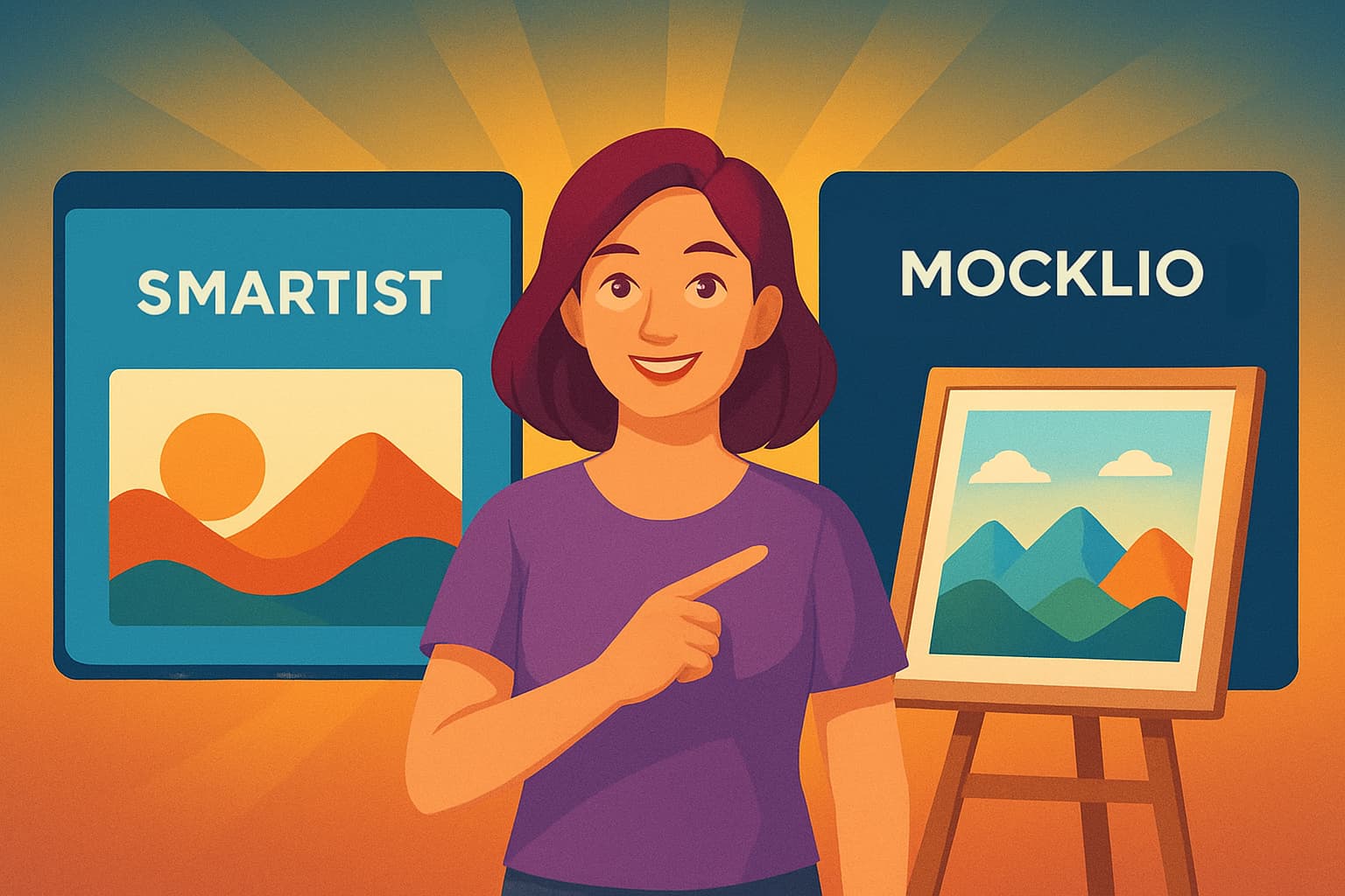Smartist vs MOCKLIO comparison guide for art mockup tools