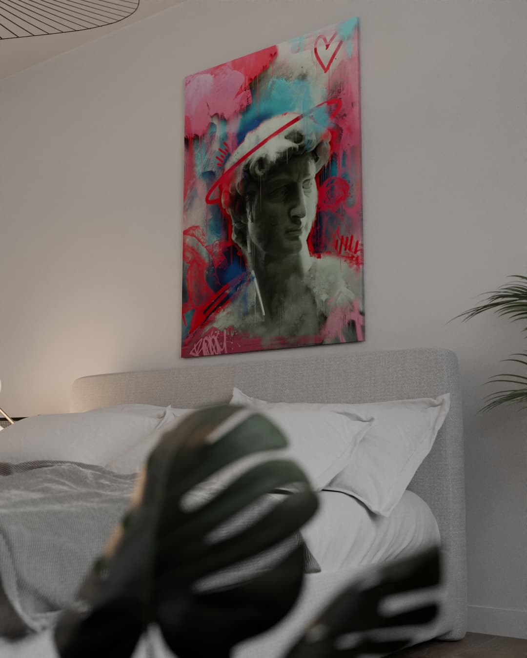 Cinematic art video scene — bright modern bedroom